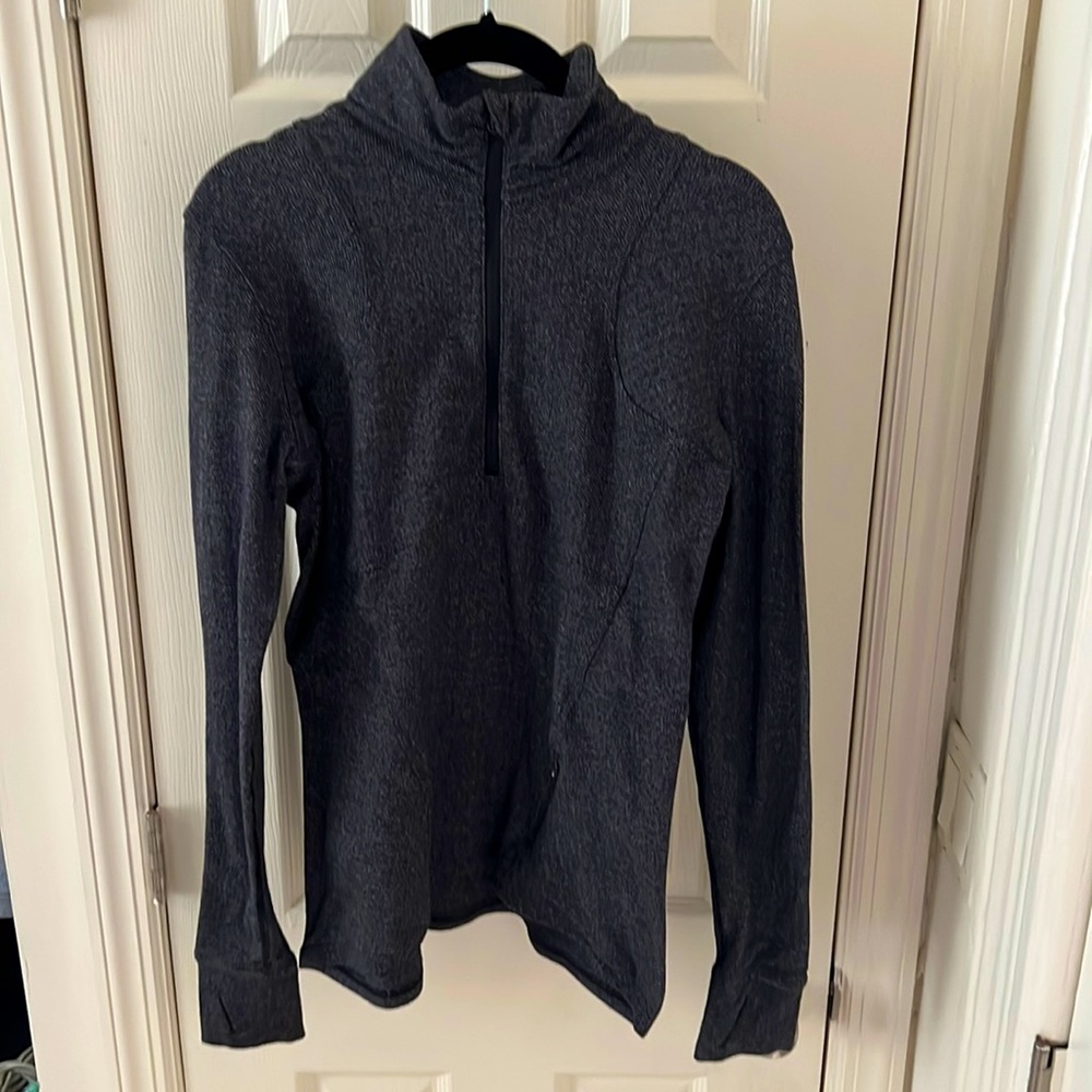 Lululemon Quarter Zip Pong Sleeve Shirt - Chevron